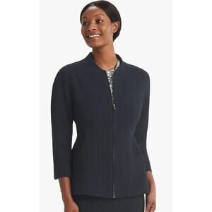 MM. LaFleur Higgins Jacket- Staccato size XL Navy Office Career NWOT